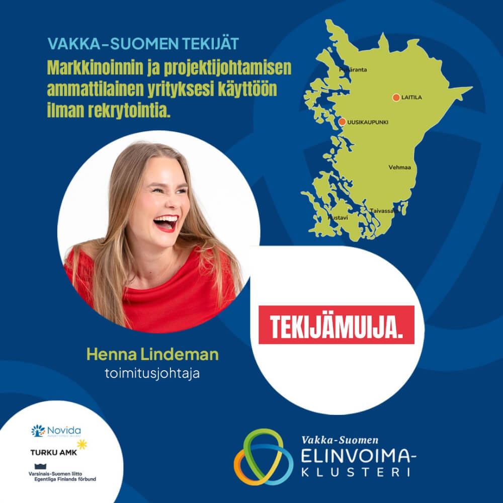 Vakka-Suomen Elinvoimaklusteri - Vakka-Suomen tekijät kuvat